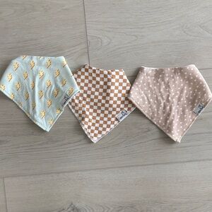 Kids Bandana Bib Set - Pastel Patterns